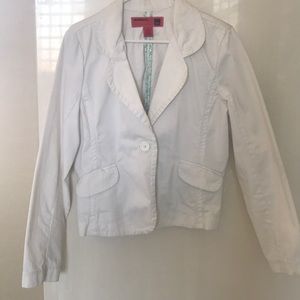 White corduroy blazer